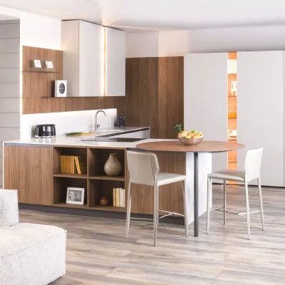 CUCINA ad angolo Diotti.com Plan 01 outlet SCONTATA 44%
