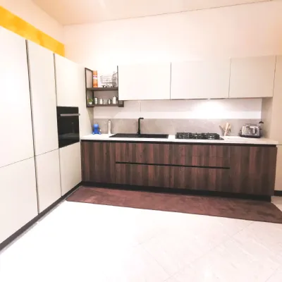 Cucina a prezzo scontato ad angolo moderna Domino 1 Prima cucine