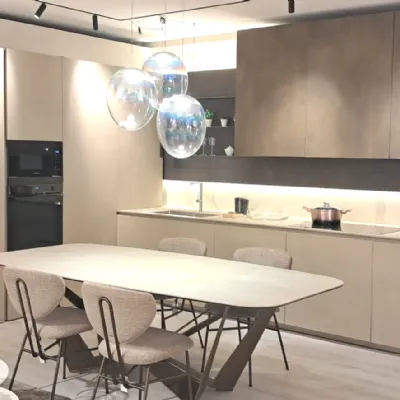 Cucina ad angolo in laminato materico a prezzo ribassato 49%