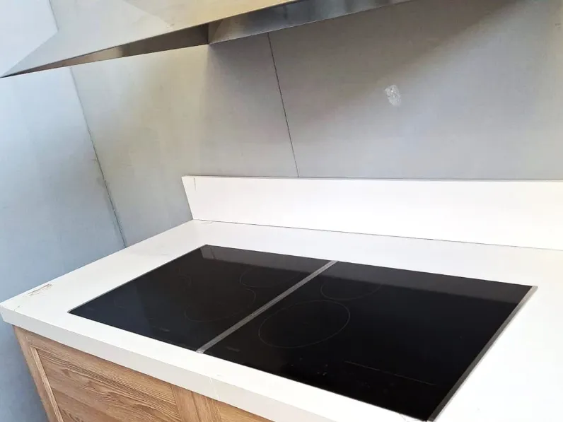 Cucina Fiorella sole design azzurra Arrex ad angolo scontata 67%