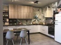 Cucina ad angolo in laminato materico a prezzo scontato 62%