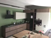 Cucina ad angolo in laminato materico a prezzo scontato