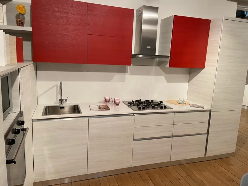 Cucina a PREZZI OUTLET in laminato materico Arrex -64%