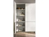 Cucina bianca moderna ad angolo. Colonne in Offerta Outlet. Nuovi mondi cucine.