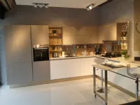 Cucina ad angolo in laminato materico grigio Cucina veneta cucine modello start time j a prezzo scontato