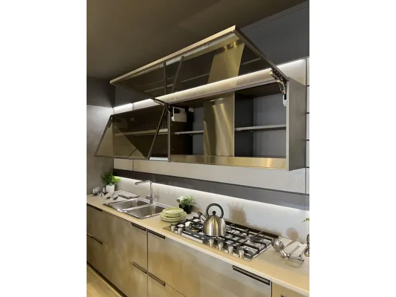 Cucina ad angolo design grigio Scavolini Mia a soli 14500