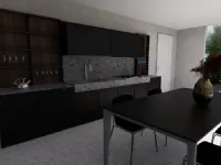 Cucina Arredo3 moderna ad angolo rovere moro in laminato materico Cucina alma composizione 5