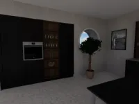 Cucina Arredo3 moderna ad angolo rovere moro in laminato materico Cucina alma composizione 5