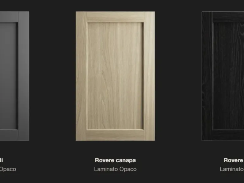 Cucina Arredo3 moderna ad angolo rovere moro in laminato materico Cucina alma composizione 5