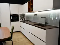 Cucina Arrital moderna ad angolo bianca in laminato opaco Ak project