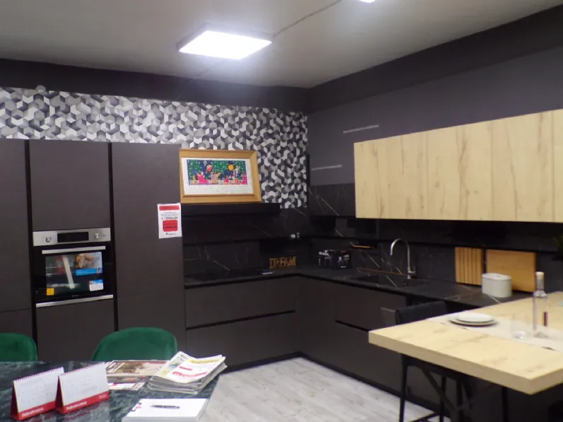 Cucina grigia design ad angolo Cloe Mobilegno a soli 8980 Euro