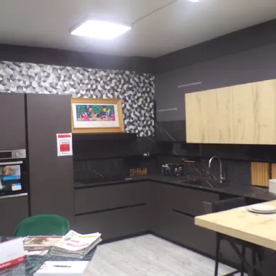 Cucina grigia design ad angolo Cloe Mobilegno a soli 8980 Euro