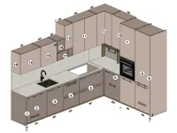 Cucina modello Metropolis ginseng Stosa PREZZO SCONTATO 30%