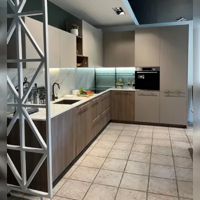 Cucina a PREZZI OUTLET in laminato opaco Stosa -20%