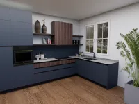 Cucina blu moderna ad angolo Cucina kali composizione 15 Arredo3 a soli 7200 Euro