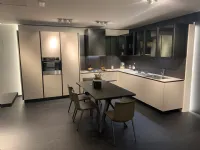 Cucina ad angolo in laminato opaco grigio Artex a prezzo scontato