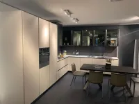 Cucina ad angolo in laminato opaco grigio Artex a prezzo scontato