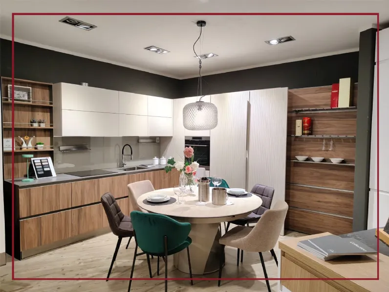 Cucina a PREZZI OUTLET in legno Arredo3 -40%