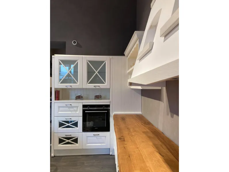 Cucina ad angolo in legno altri colori Bellagio a prezzo ribassato