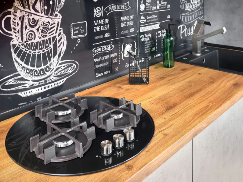 Ecommerce: Cucina ad angolo industriale Mobilike Urban Artigianale a prezzo scontato!
