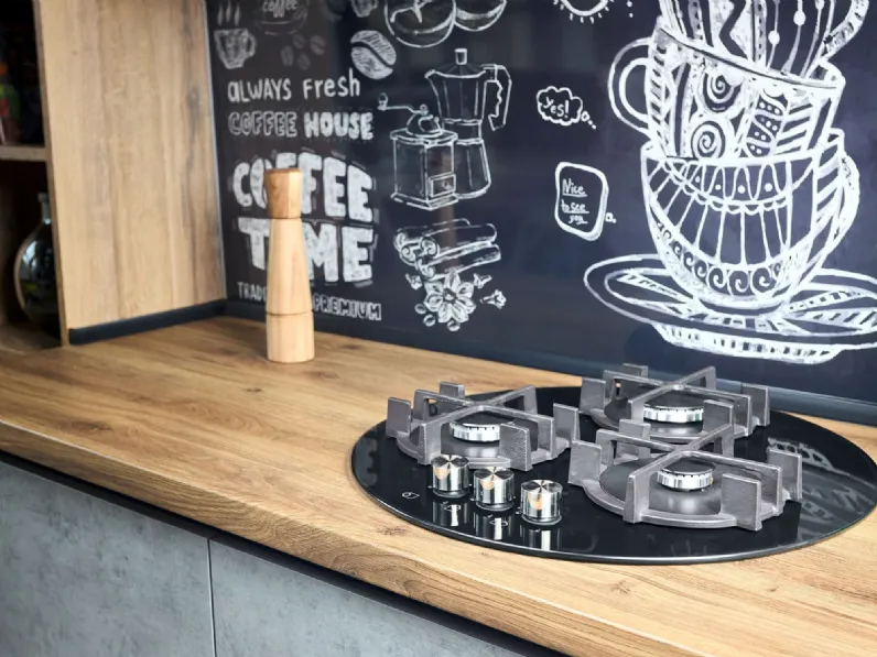 Ecommerce: Cucina ad angolo industriale Mobilike Urban Artigianale a prezzo scontato!
