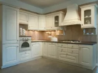 Cucina ad angolo in legno bianca Magda decap a prezzo ribassato