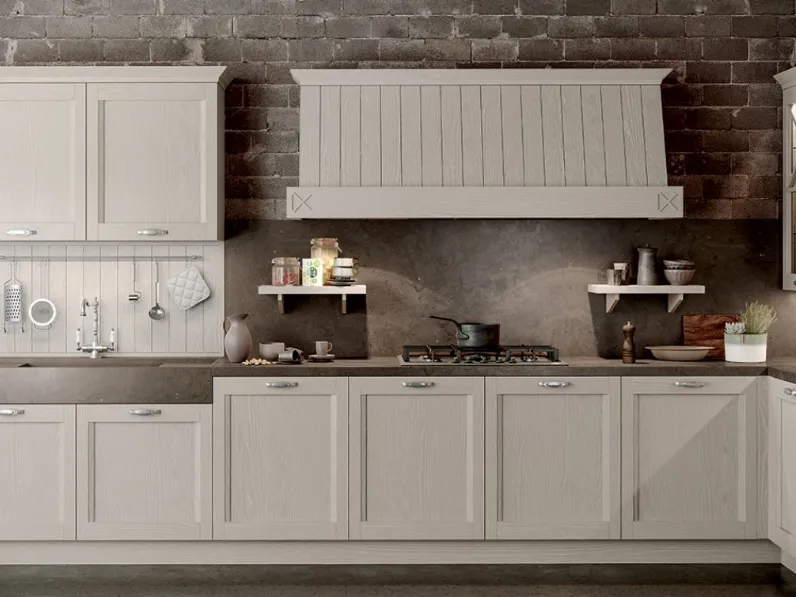 Cucina classica ad angolo Fride 6 Arredo3 a prezzo ribassato