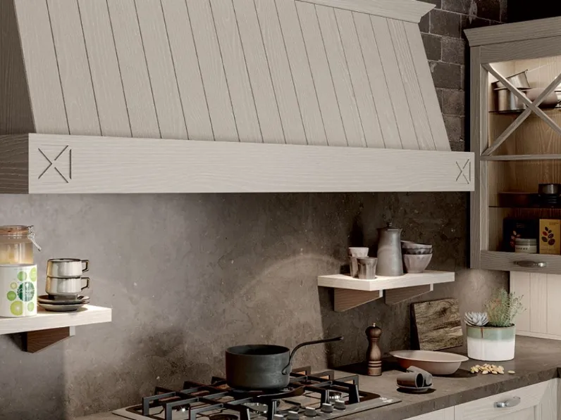 Cucina classica ad angolo Fride 6 Arredo3 a prezzo ribassato