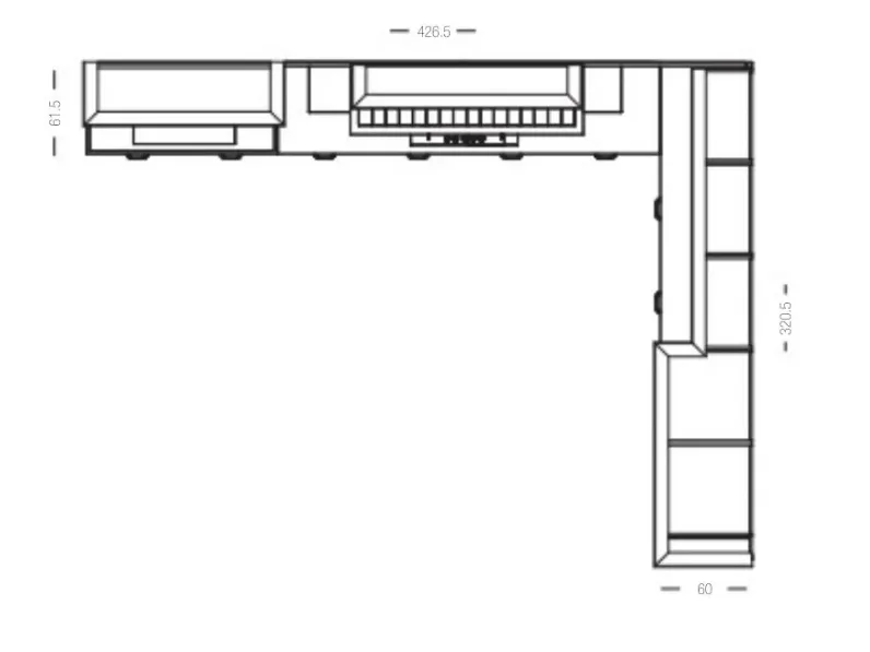 Cucina classica ad angolo Fride 6 Arredo3 a prezzo ribassato