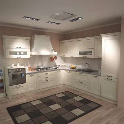 Cucina ad angolo in legno magnolia Gioiosa a prezzo scontato