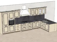Cucina magnolia classica ad angolo Verona 3 Arredo3 in Offerta Outlet
