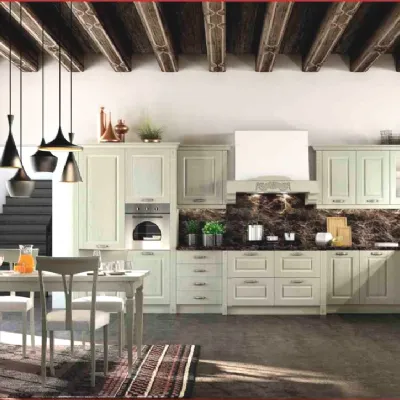 Cucina magnolia classica ad angolo Verona 3 Arredo3 in Offerta Outlet