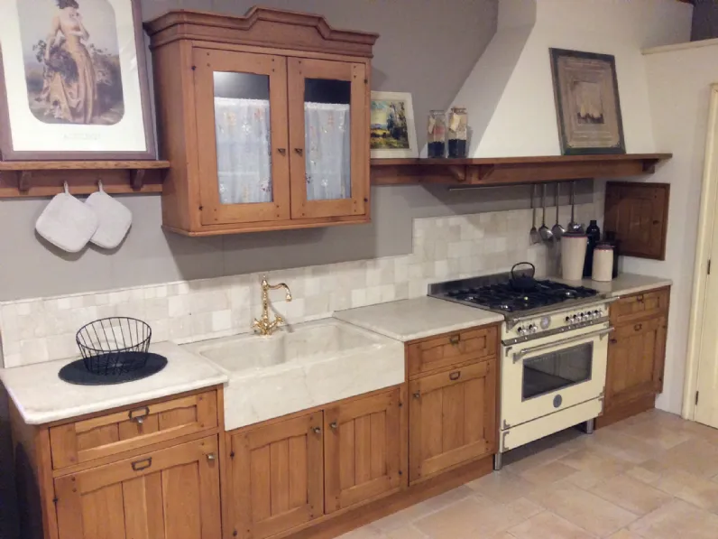 Cucina ad angolo in legno rovere chiaro Rovere a prezzo ribassato