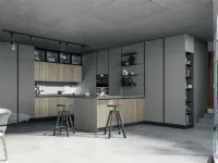 Cucina ad angolo moderna grigia Arredo3 Round3 a soli 19907