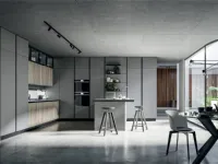 Cucina ad angolo moderna grigia Arredo3 Round3 a soli 19907