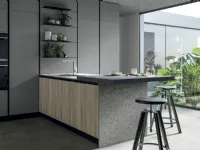Cucina ad angolo moderna grigia Arredo3 Round3 a soli 19907