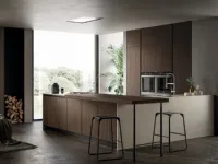 Cucina Mhid kaly design rovere moro Arredo3 ad angolo scontata 31%