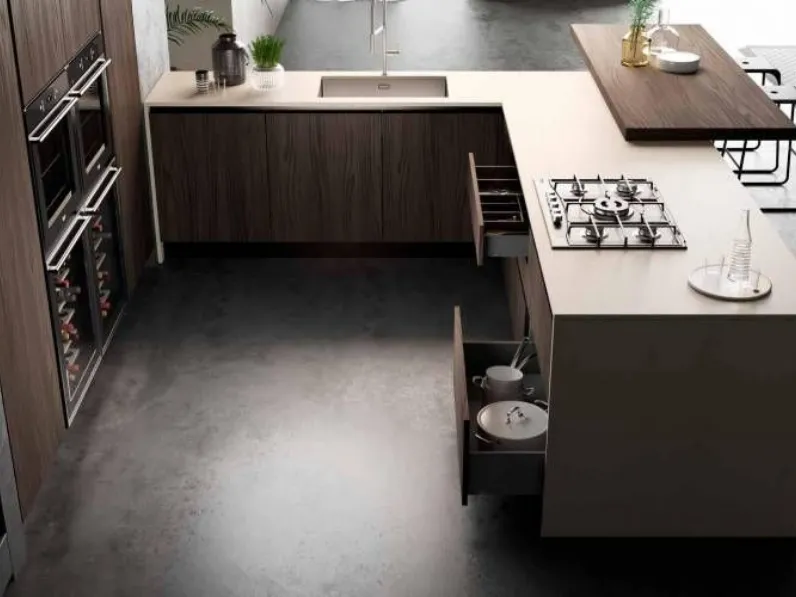 Cucina ad angolo Arredo3 Mhid kaly SCONTATA 29%