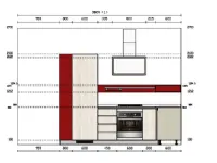 Cucina ad angolo in vetro a prezzo ribassato