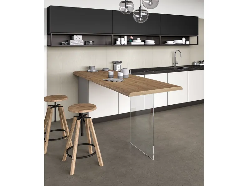 Cucina bianca design ad angolo Vetro Arredo3 a soli 17027 Euro