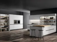 Cucina ad angolo design Kaly bianca Arredo3 a prezzo ribassato