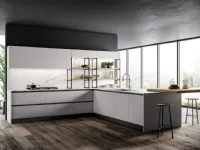 Cucina ad angolo design Kaly bianca Arredo3 a prezzo ribassato