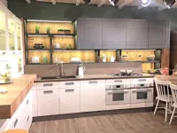 Cucina bianca design ad angolo Labcap Marchi cucine in Offerta Outlet