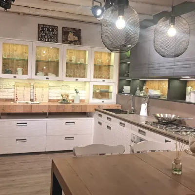 Cucina bianca design ad angolo Labcap Marchi cucine in Offerta Outlet