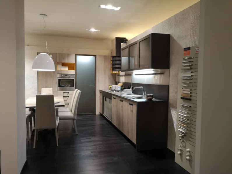 Cucina industriale ad angolo Loft Snaidero a prezzo scontato
