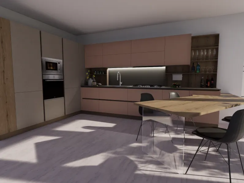 Cucina Cucina modello time e kali ad angolo Arredo3 con un ribasso imperdibile