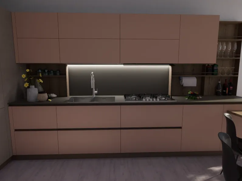 Cucina modello time e kali ad angolo Arredo3 con un ribasso imperdibile