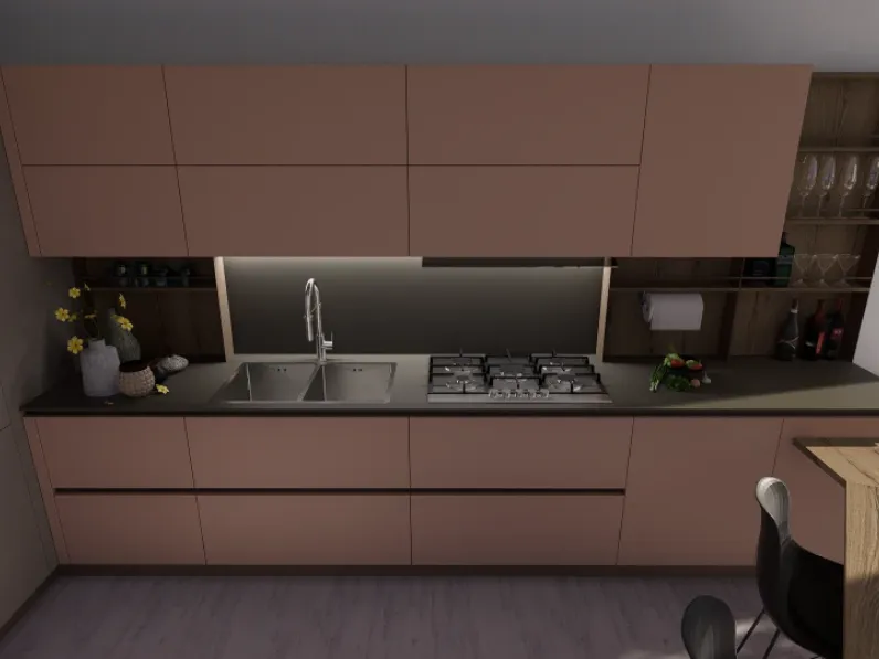 Cucina modello time e kali ad angolo Arredo3 con un ribasso imperdibile