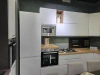Cucina ad angolo moderna bianca Net cucine Pet  kelly a soli 5840 Euro