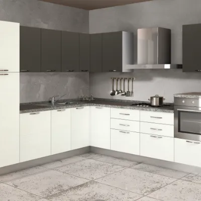 Cucina ad angolo moderna Composizione angolo - 4 Arrex a prezzo ribassato